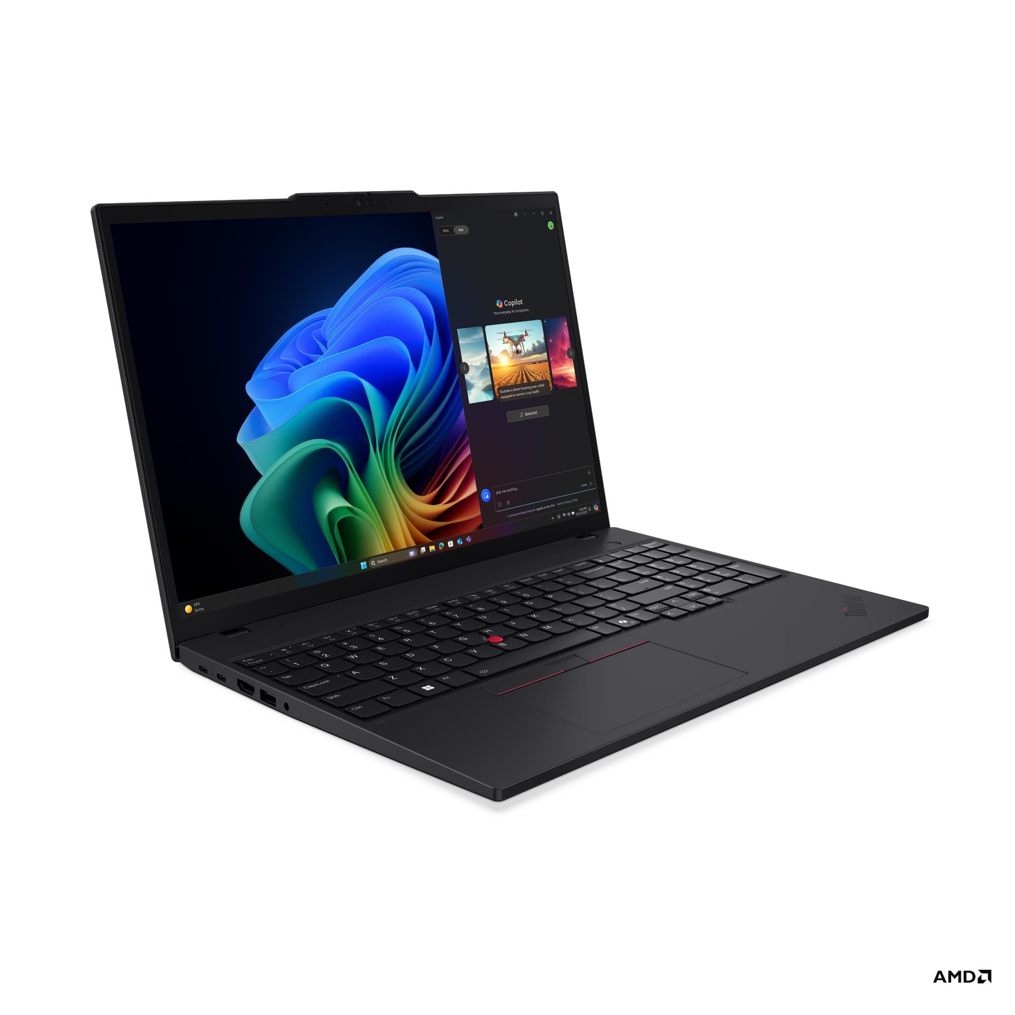 Lenovo ThinkPad T16 AMD G4, AMD Ryzen™ AI 5 PRO 340, 16" WUXGA Bezdotykowy, W11P64 CZ/SK/EN, 16.0GB, 1x512GB SSD M.2 2280 PCIe Gen4 TLC Opal, 4 Ogniwa Li-ion 52 - obrazek 3