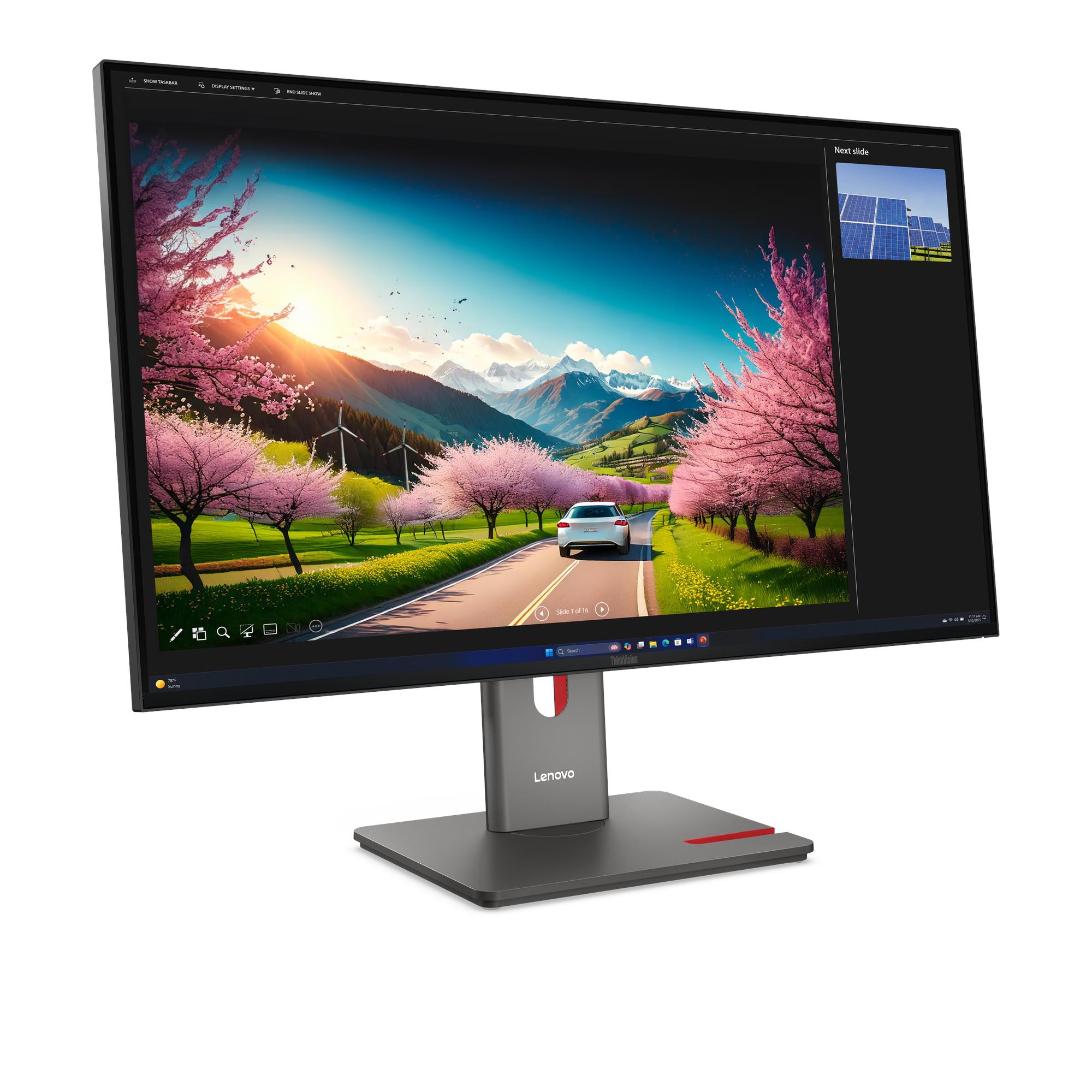 Monitor ThinkVision P32UD-40 31,5" IPS 4K UHD 4ms 350 1500:1 120Hz DOCK HUB Tilt Swivel Lift Pivot - obrazek 2