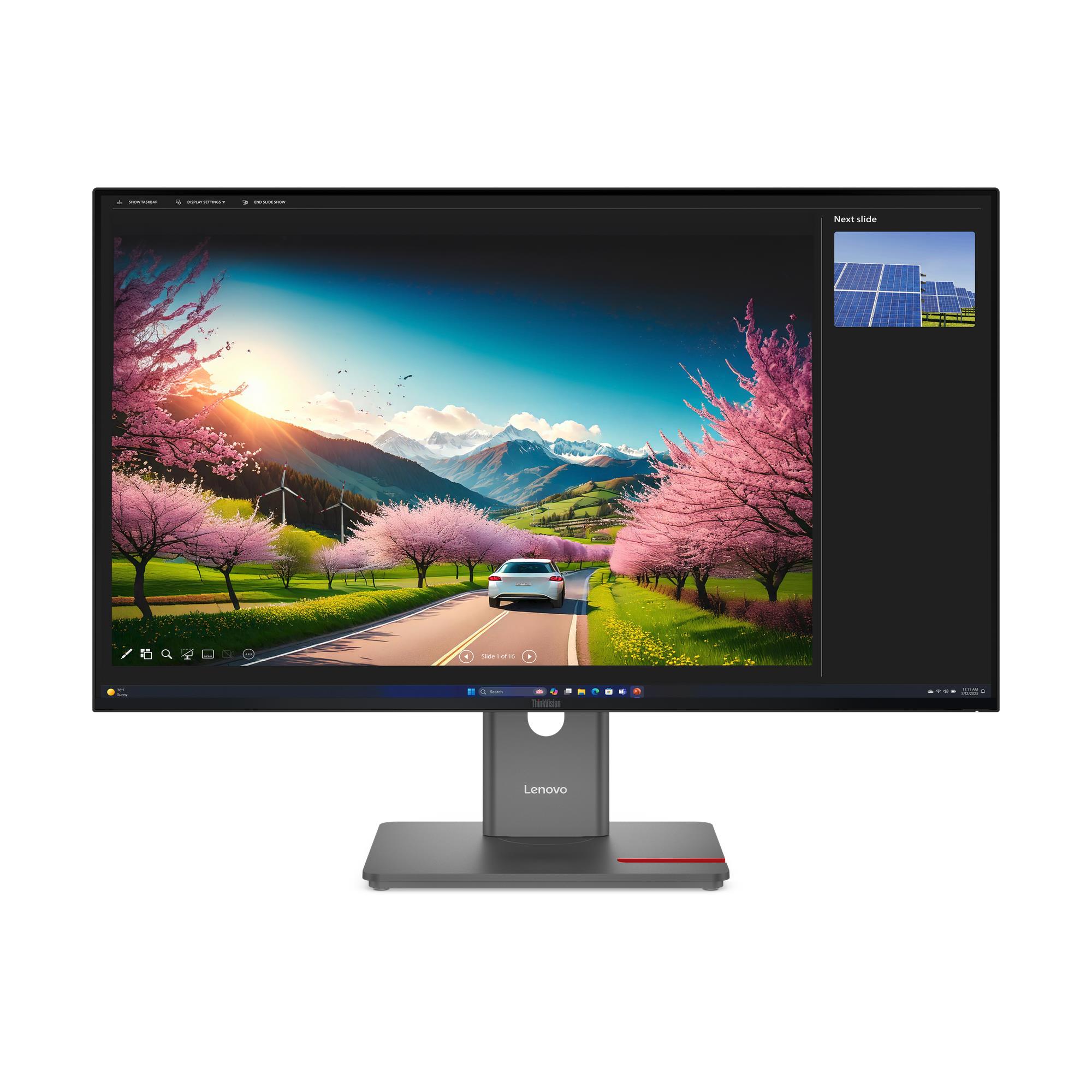 Monitor ThinkVision P32UD-40 31,5" IPS 4K UHD 4ms 350 1500:1 120Hz DOCK HUB Tilt Swivel Lift Pivot - obrazek 3