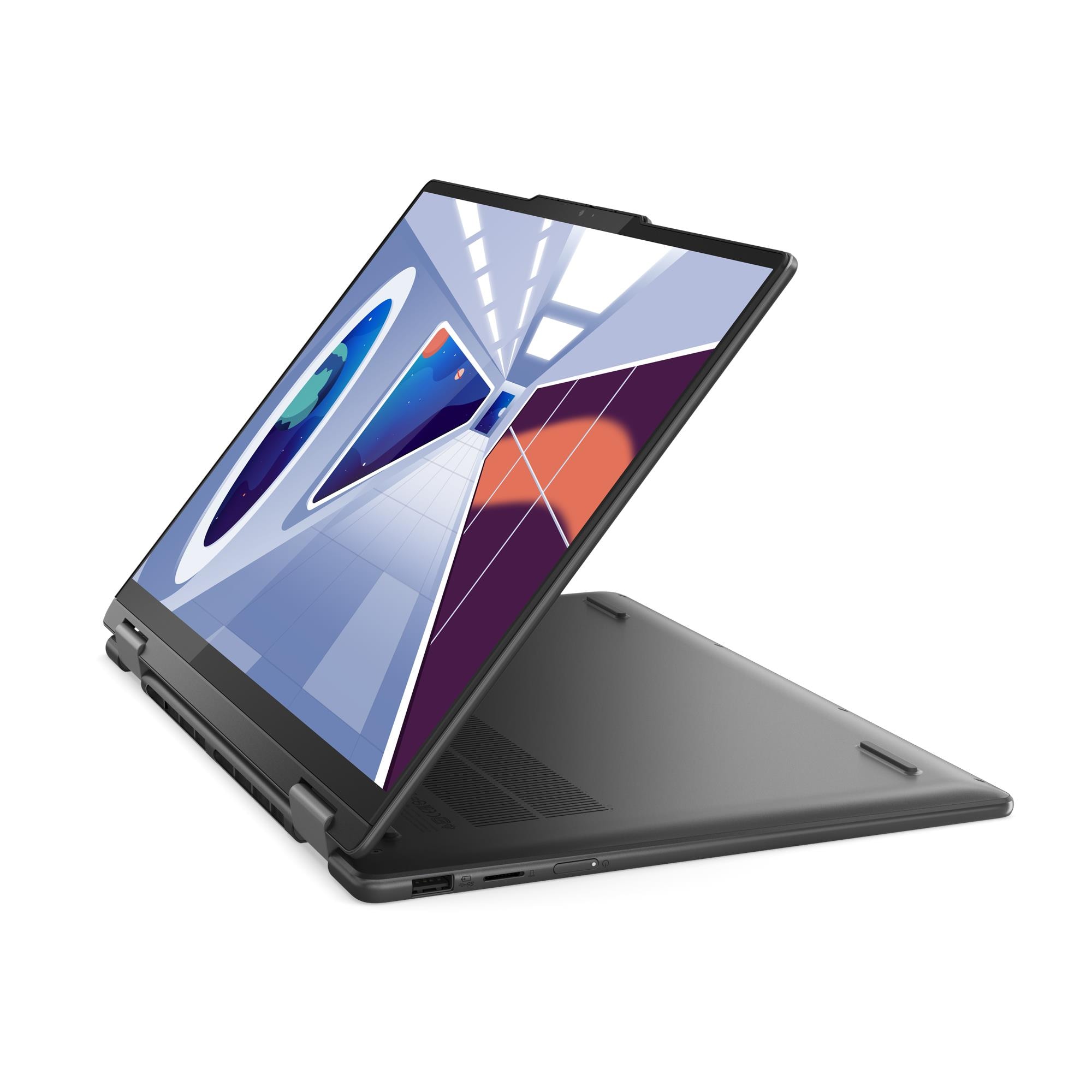 LENOVO Yoga 7 Intel Core i7-1360P 14inch WUXGA OLED MT 16GB LP5 512GB SSD M.2 Intel Iris Xe Wi-Fi 6E + BT W11H Storm Grey (P) - obrazek 3