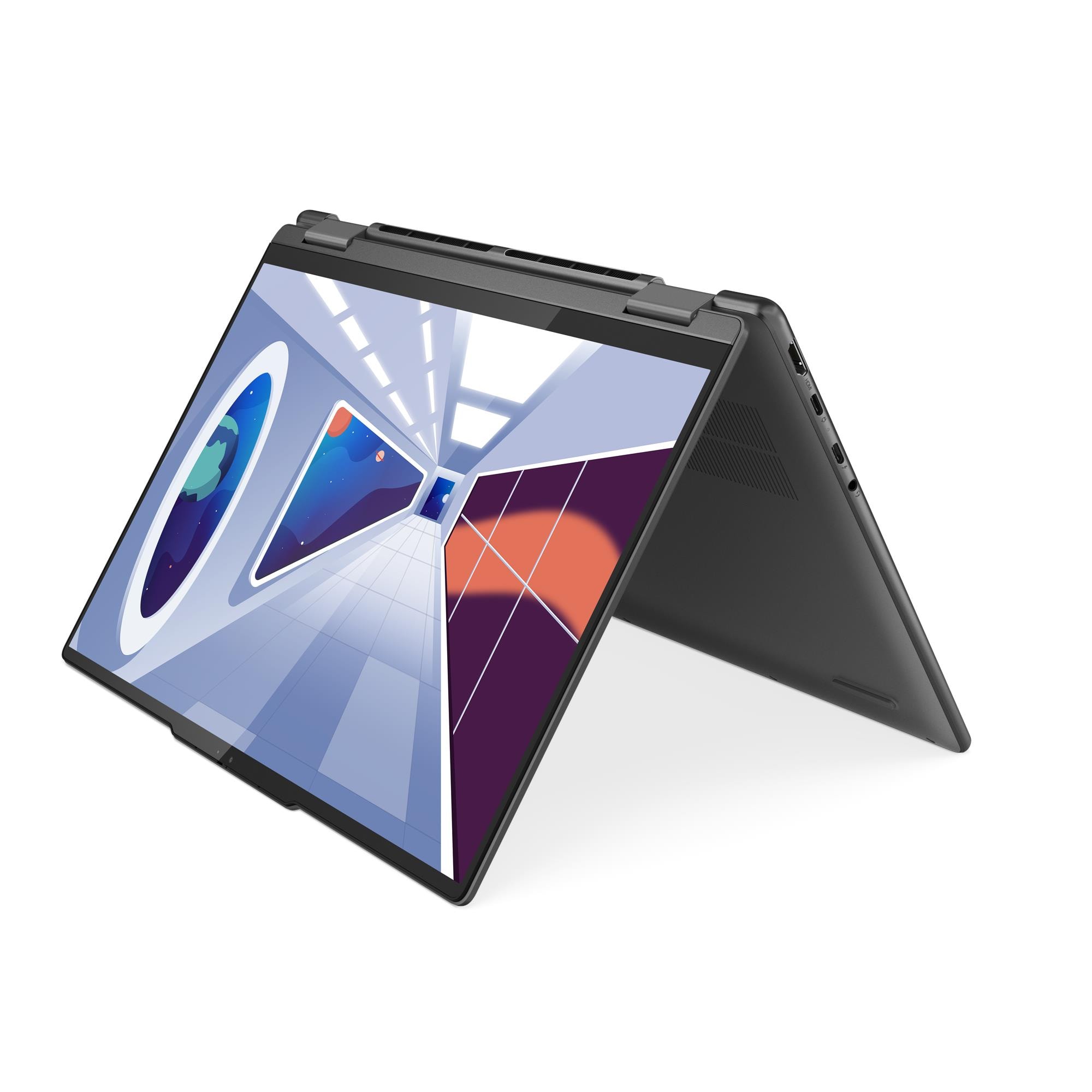 LENOVO Yoga 7 Intel Core i7-1360P 14inch WUXGA OLED MT 16GB LP5 512GB SSD M.2 Intel Iris Xe Wi-Fi 6E + BT W11H Storm Grey (P) - obrazek 4