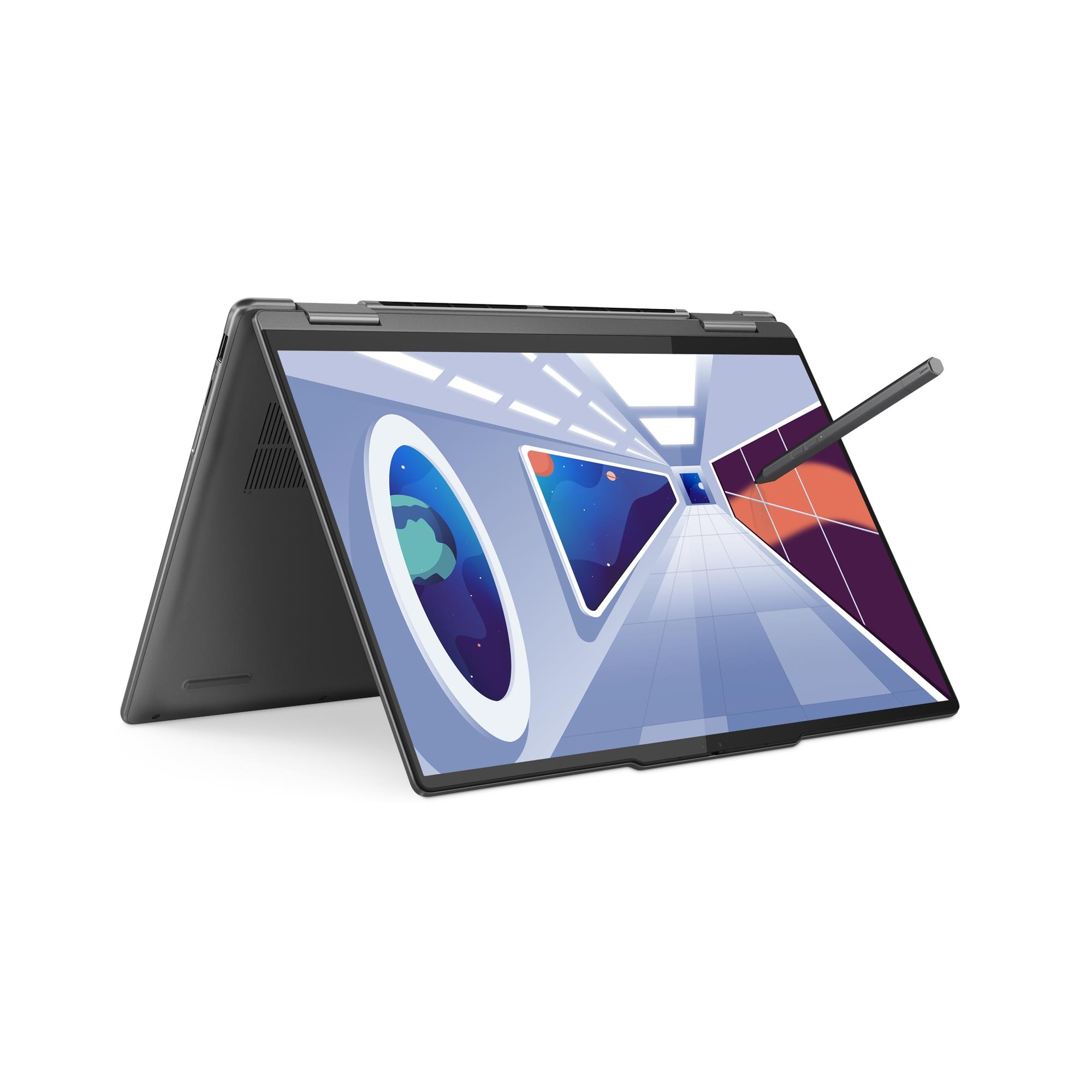 LENOVO Yoga 7 Intel Core i7-1360P 14inch WUXGA OLED MT 16GB LP5 512GB SSD M.2 Intel Iris Xe Wi-Fi 6E + BT W11H Storm Grey (P) - obrazek 5