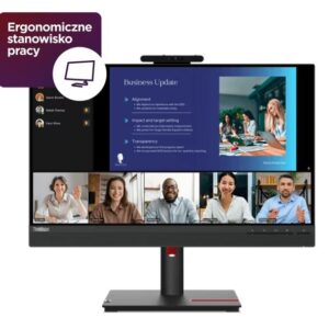 Lenovo Monitor ThinkVision T24v-30 23,8" IPS FHD AG 4ms 250cd 1000:1 75Hz HUB Tilt Swivel Lift Pivot