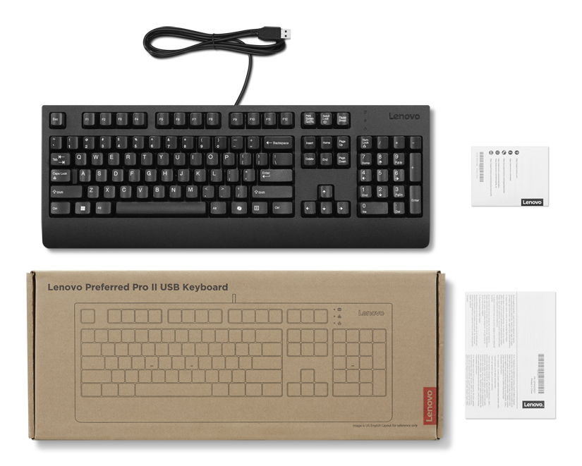 Lenovo Preferred Pro II USB AI Klawiatura Przewodowa US English - obrazek 4