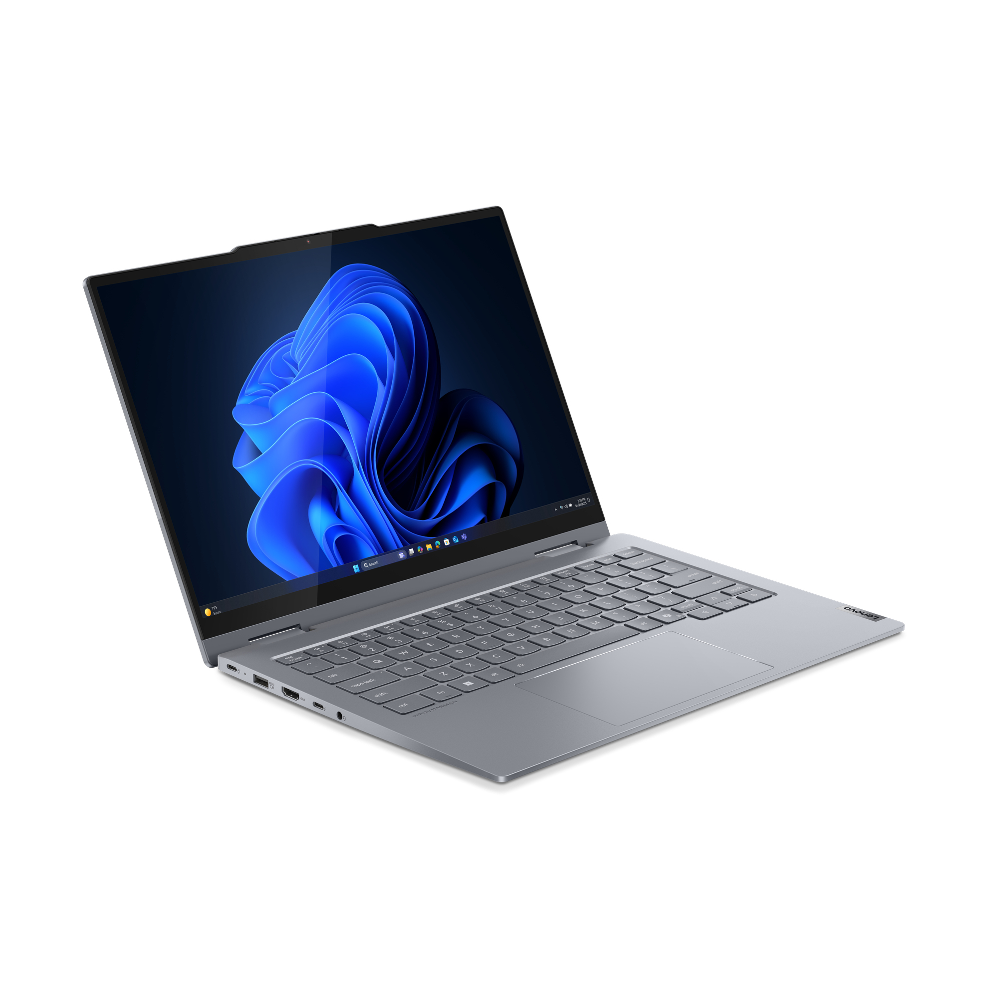 Lenovo ThinkBook 14 2-in-1 G5 IAU Intel Core Ultra 7 255U Hybryda (2w1) 35,6 cm (14") Ekran dotykowy WUXGA 16 GB DDR5-SDRAM 512 GB SSD Wi-Fi 6E (802.11ax) Windows 11 Pro Włoski Szary - obrazek 3