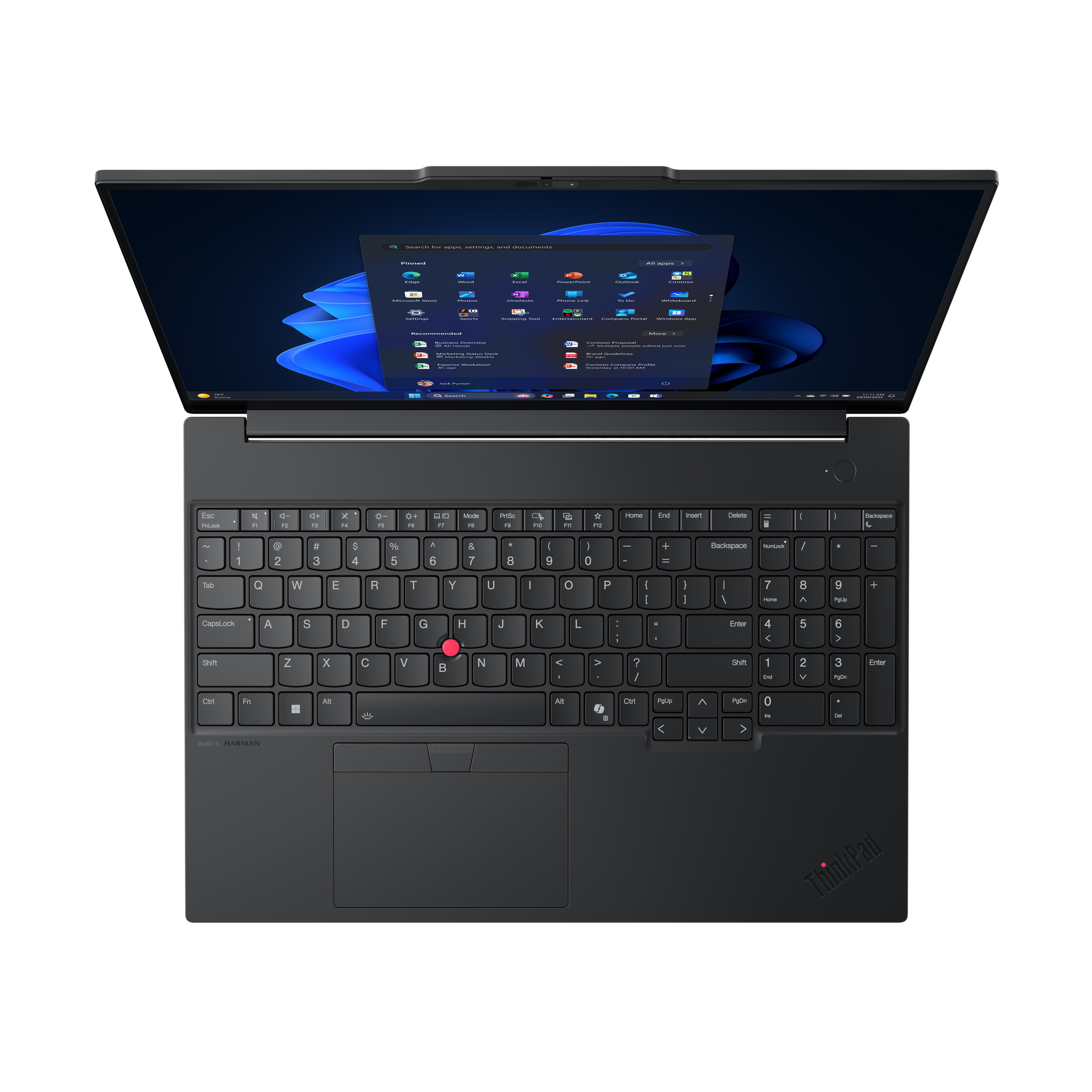 Lenovo ThinkPad E16 Gen 3 (Intel) Copilot+ PC Intel Core Ultra 5 226V Laptop 40,6 cm (16") WQXGA 16 GB LPDDR5x-SDRAM 512 GB SSD Wi-Fi 6E (802.11ax) Czarny - obrazek 4