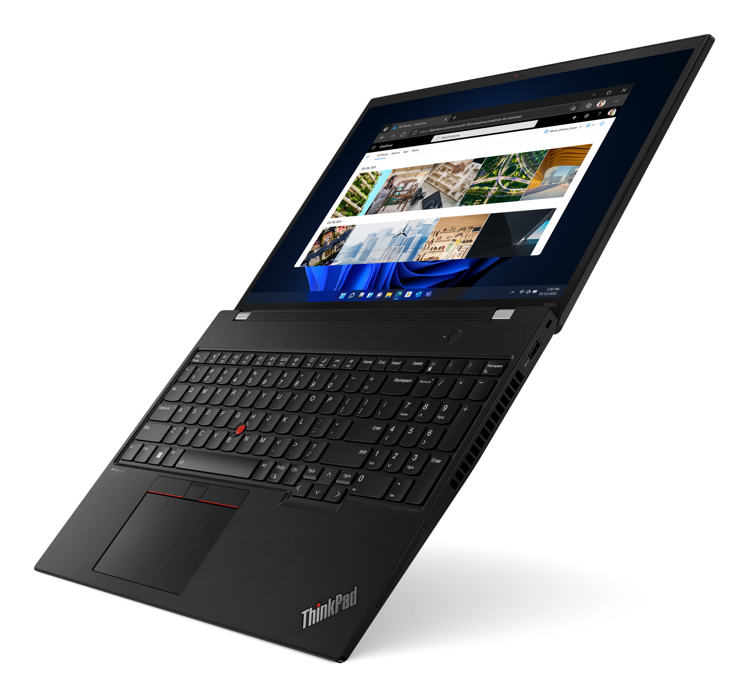Lenovo ThinkPad P16s Gen 2 (AMD) AMD Ryzen™ 7 PRO 7840U Mobilna stacja robocza 40,6 cm (16") Ekran dotykowy WUXGA 32 GB LPDDR5x-SDRAM 1 TB SSD Wi-Fi 6E (802.11ax) Windows 11 Pro Niemiecki Czarny - obrazek 3