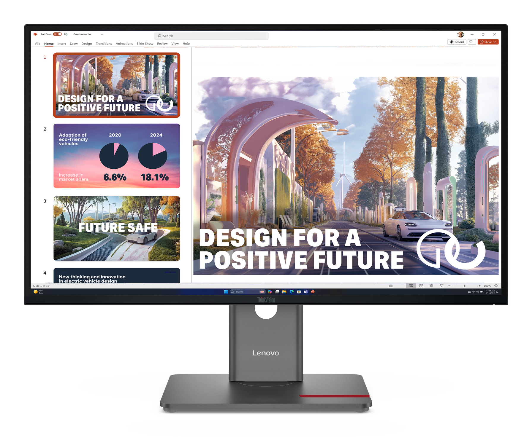 Monitor Lenovo ThinkVision P27QD-40 27" QHD IPS 120Hz z USB-C Dock