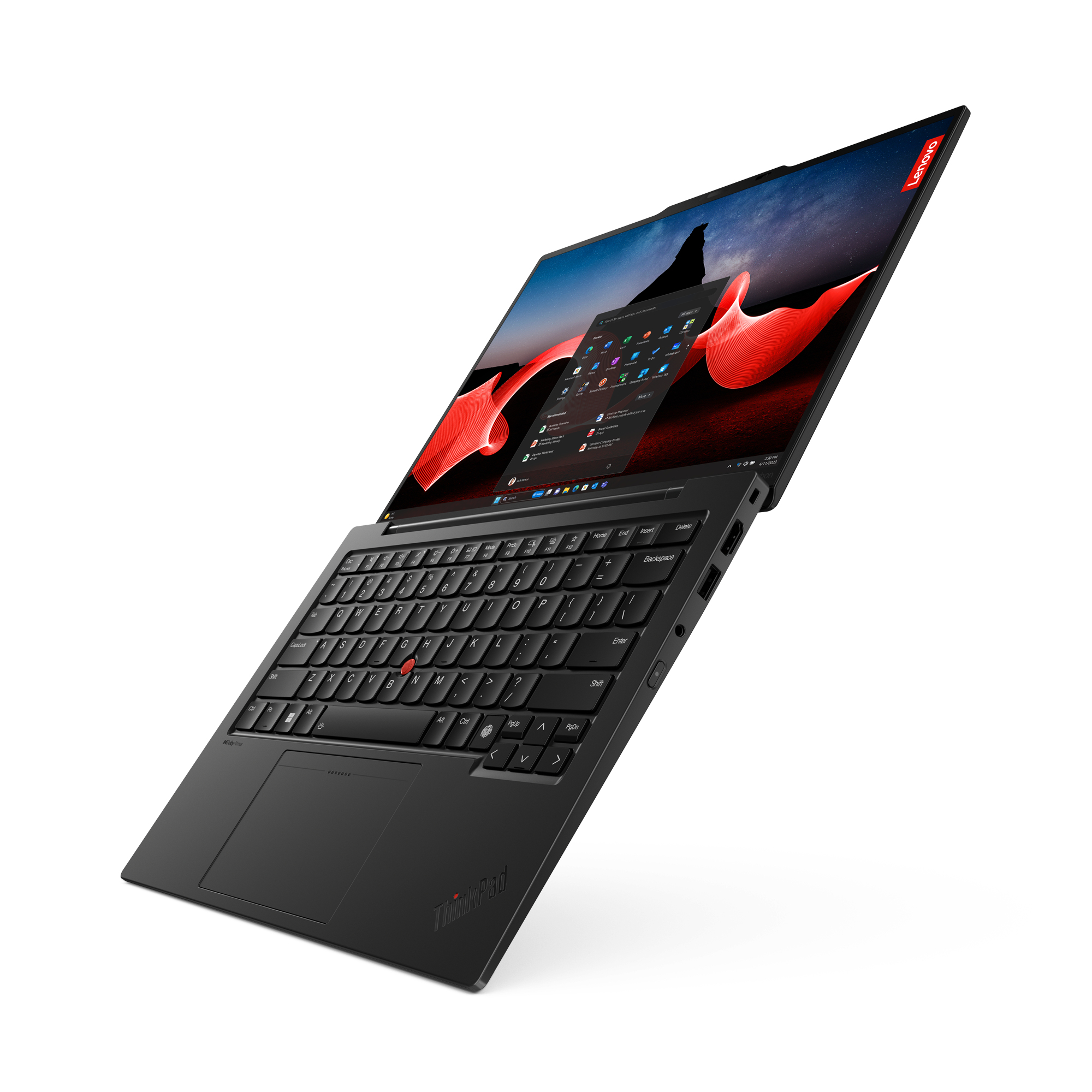 Lenovo ThinkPad X1 Carbon Gen 12 Intel Core Ultra 5 125U Laptop 35,6 cm (14") WUXGA 16 GB LPDDR5x-SDRAM 512 GB SSD Wi-Fi 6E (802.11ax) Windows 11 Pro Angielski Czarny - obrazek 3