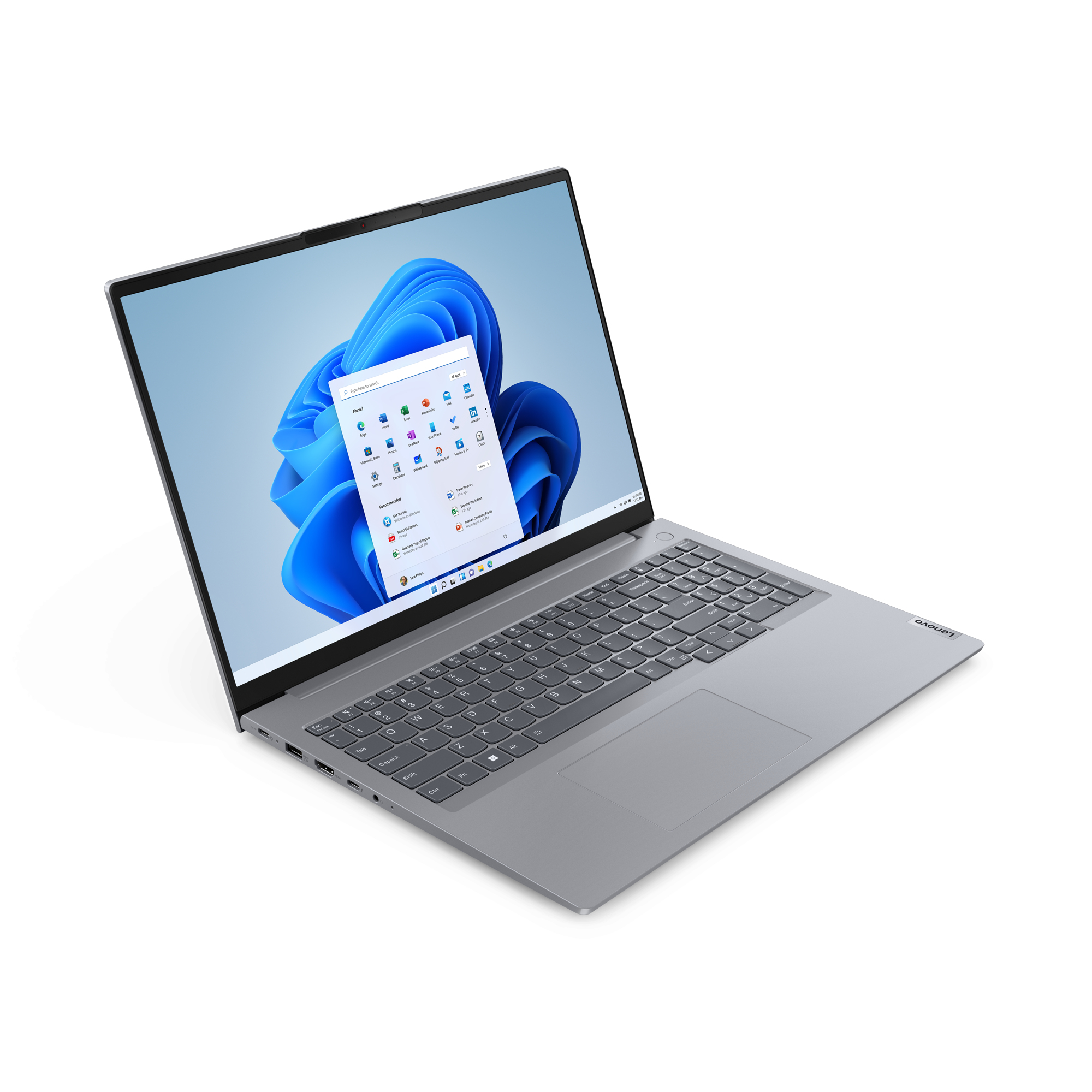 Lenovo ThinkBook 16 G6 IRL Intel® Core™ i5 i5-13420H Laptop 40,6 cm (16") WUXGA 16 GB DDR5-SDRAM 512 GB SSD Wi-Fi 6 (802.11ax) Windows 11 Pro Angielski Szary - obrazek 2