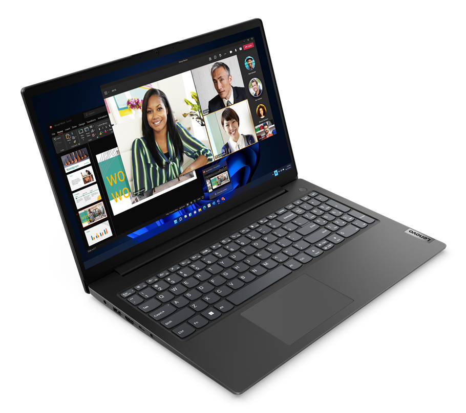 Lenovo V15 G4 AMN AMD Ryzen™ 3 7320U Laptop 39,6 cm (15.6") Full HD 8 GB LPDDR5-SDRAM 256 GB SSD Wi-Fi 5 (802.11ac) Windows 11 Home Francuski Czarny - obrazek 2
