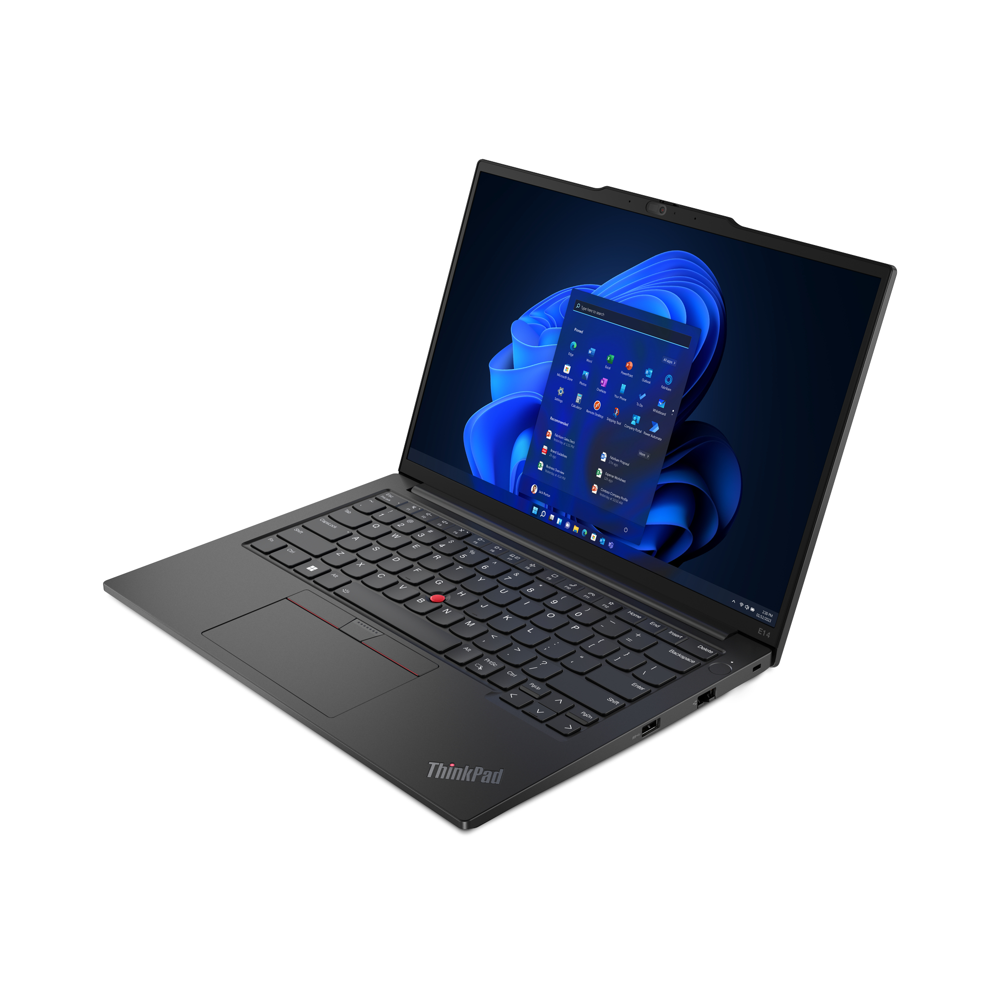 Lenovo ThinkPad E14 Gen 5 (Intel) Intel® Core™ i3 i3-1315U Laptop 35,6 cm (14") WUXGA 8 GB DDR4-SDRAM 512 GB SSD Wi-Fi 6 (802.11ax) Windows 11 Pro Angielski Czarny - obrazek 2