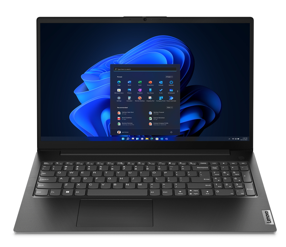 Lenovo V15 G4 AMN AMD Ryzen™ 3 7320U Laptop 39,6 cm (15.6") Full HD 8 GB LPDDR5-SDRAM 256 GB SSD Wi-Fi 5 (802.11ac) Windows 11 Home Francuski Czarny