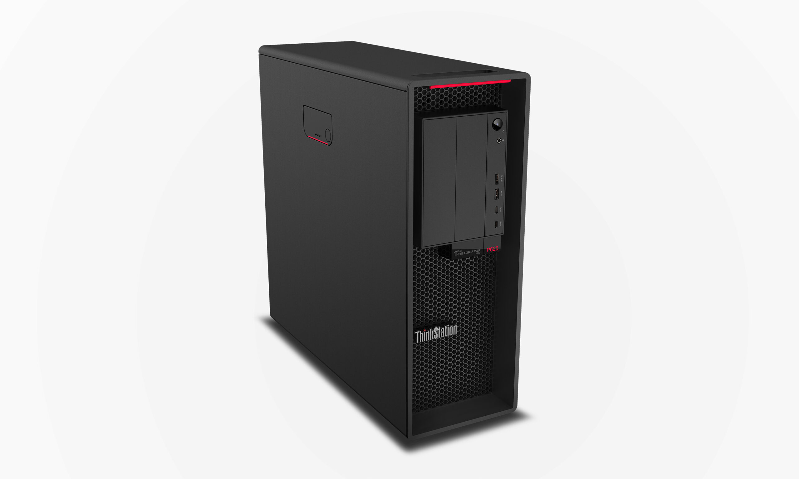 Lenovo ThinkStation P620 AMD Ryzen Threadripper PRO 5955WX 32 GB DDR4-SDRAM 512 GB SSD NVIDIA RTX 2000 Ada Windows 11 Pro Tower Stanowisko Czarny - obrazek 4