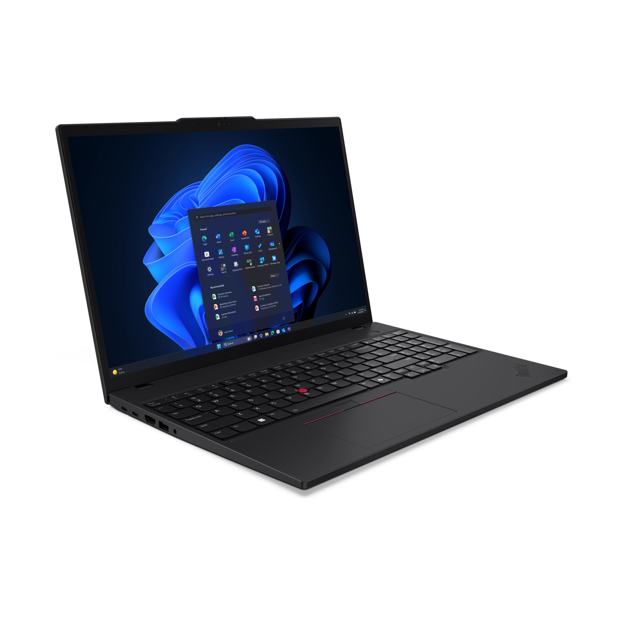 Lenovo ThinkPad T16 Gen 4 (Intel) Intel Core Ultra 5 225U Laptop 40,6 cm (16") WUXGA 32 GB DDR5-SDRAM 1 TB SSD Wi-Fi 6E (802.11ax) Windows 11 Pro Czarny - obrazek 4