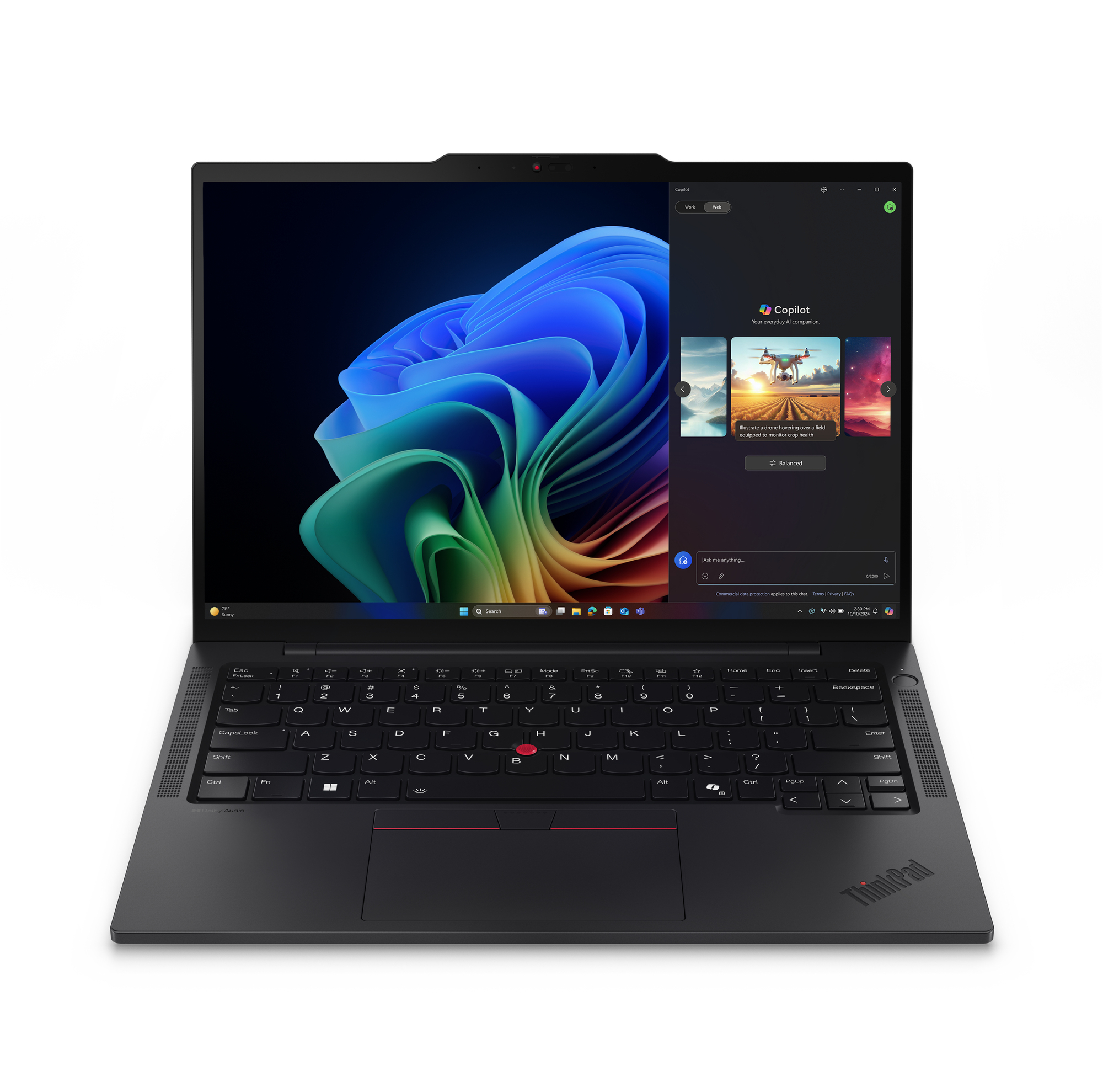 Lenovo ThinkPad T14s Gen 6 (AMD) Copilot+ PC AMD Ryzen AI 7 350 Laptop 35,6 cm (14") WUXGA 32 GB LPDDR5x-SDRAM 1 TB SSD Wi-Fi 7 (802.11be) Windows 11 Pro Niemiecki Czarny