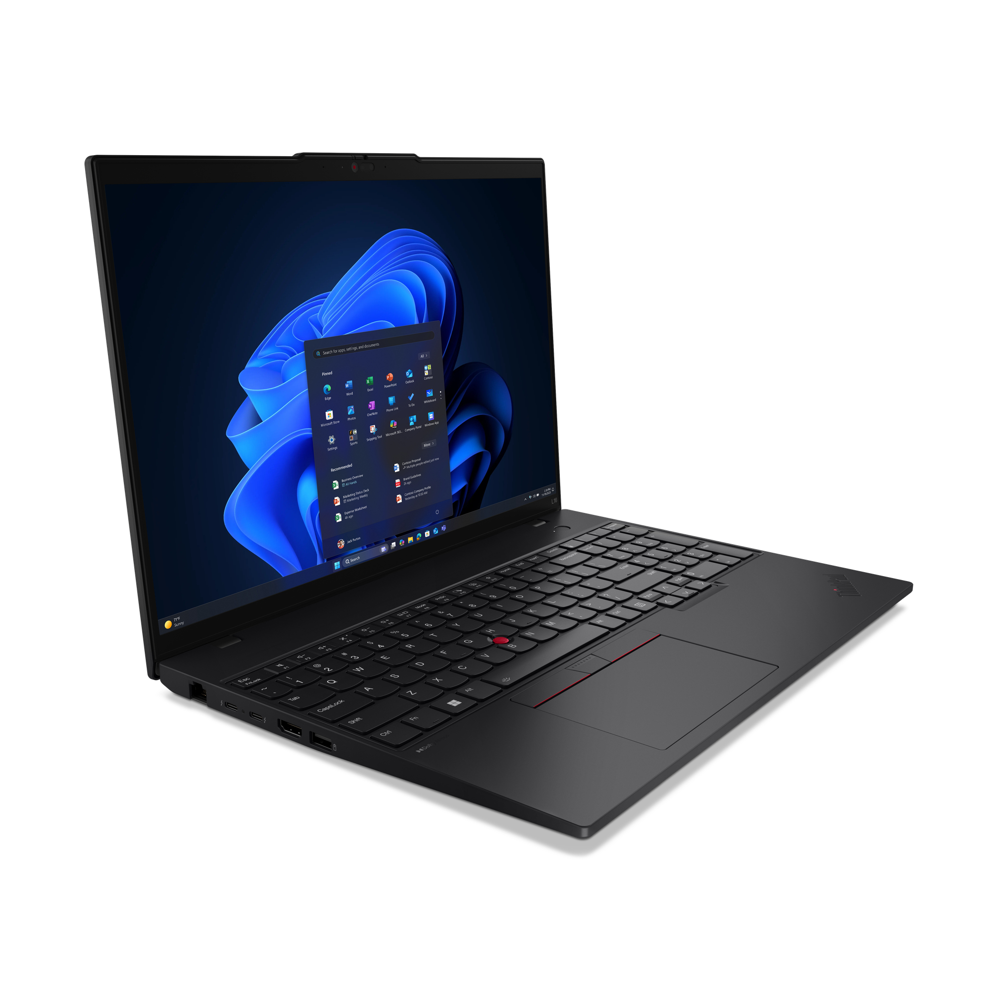 Lenovo ThinkPad L16 Gen 2 (Intel) Intel Core Ultra 5 225U Laptop 40,6 cm (16") WUXGA 16 GB DDR5-SDRAM 512 GB SSD Wi-Fi 6E (802.11ax) Windows 11 Pro Węgierski Czarny - obrazek 5