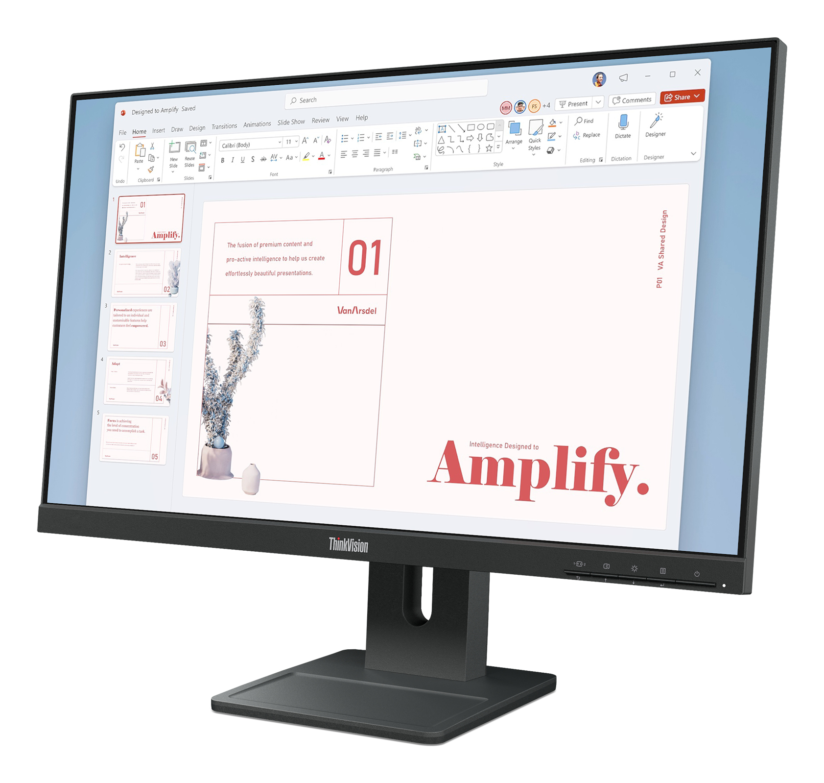 Lenovo ThinkVision E24-40 - Monitor komputerowy 23.8" Full HD IPS - obrazek 2
