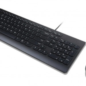 Lenovo 4X30L79908 klawiatura Dołączona myszka Uniwersalne USB QWERTY Norweski Czarny