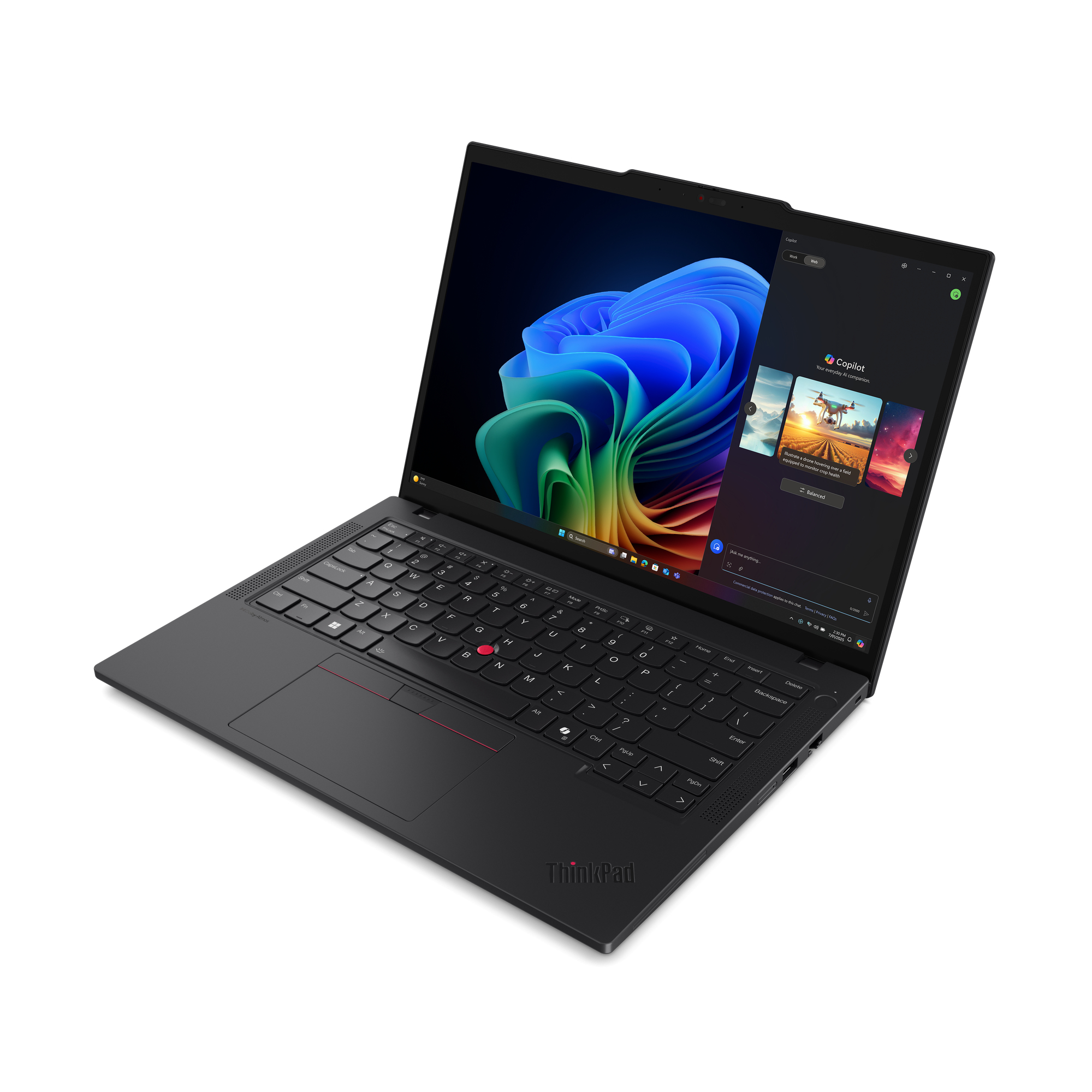 Lenovo ThinkPad T14 Gen 6 (AMD) Copilot+ PC AMD Ryzen AI 5 PRO 340 Laptop 35,6 cm (14") Ekran dotykowy WUXGA 16 GB DDR5-SDRAM 512 GB SSD Wi-Fi 7 (802.11be) Windows 11 Pro Francuski Czarny - obrazek 5