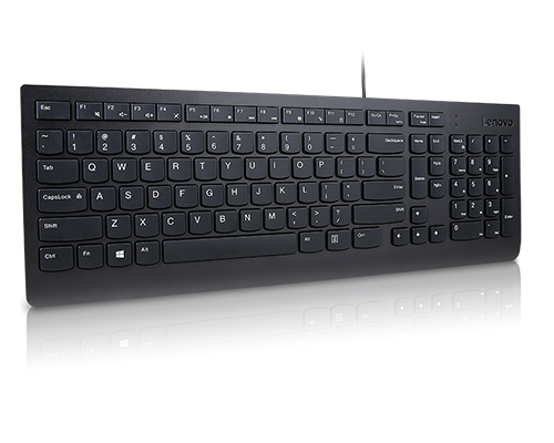 Lenovo Essential klawiatura Uniwersalne USB Czeski, Słowacki Czarny