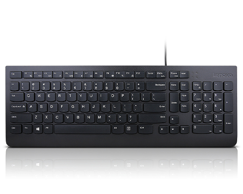 Lenovo Essential klawiatura Uniwersalne USB Czeski, Słowacki Czarny - obrazek 2