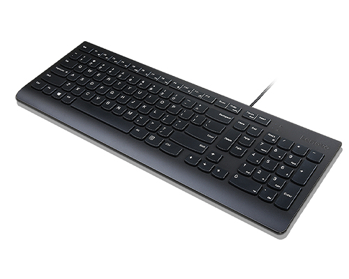 Lenovo Essential klawiatura Uniwersalne USB Czeski, Słowacki Czarny - obrazek 3