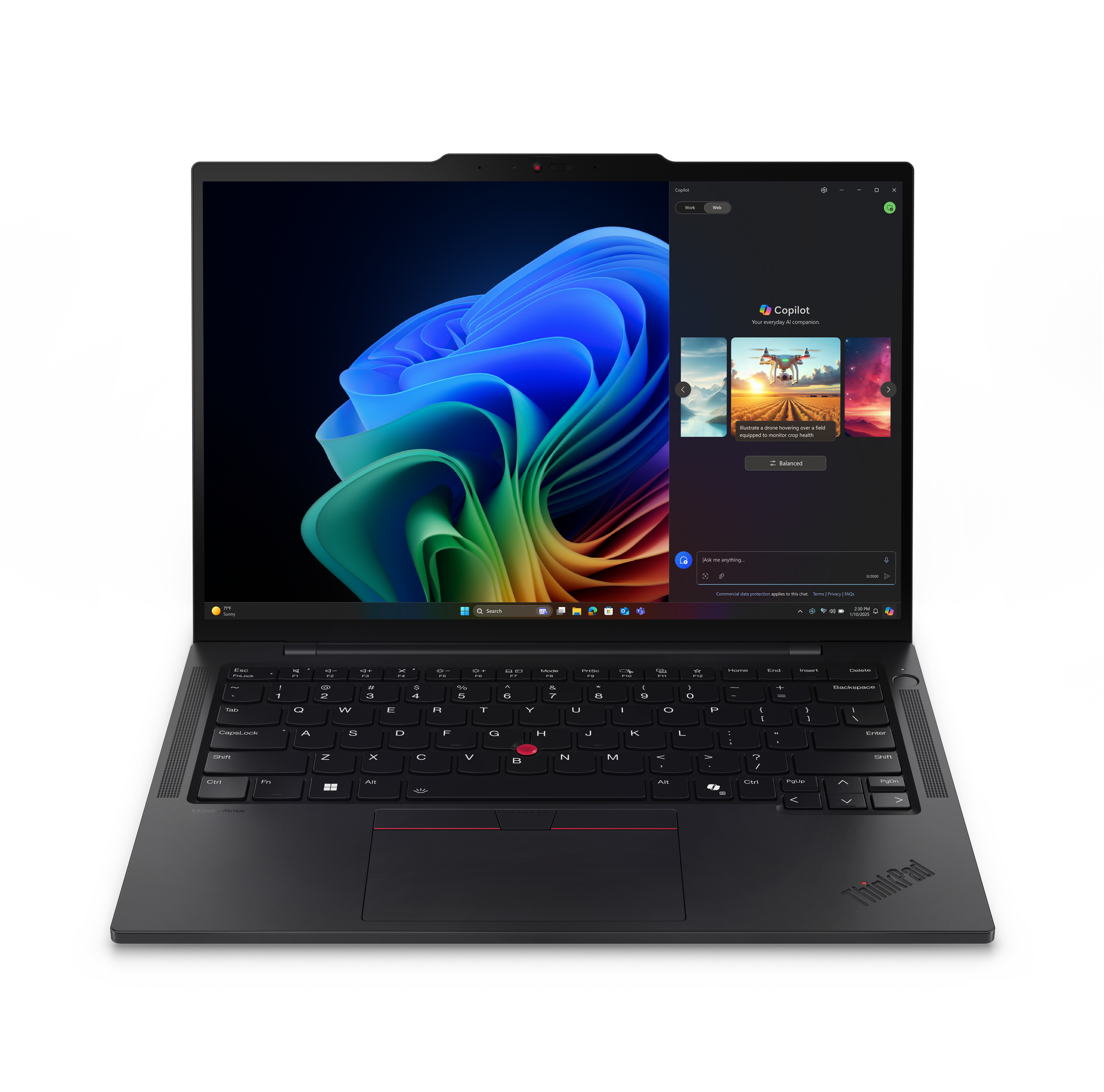 Lenovo ThinkPad T14s Gen 6 (Intel) Copilot+ PC Intel Core Ultra 7 258V Laptop 35,6 cm (14") Ekran dotykowy WUXGA 32 GB LPDDR5x-SDRAM 1 TB SSD Wi-Fi 7 (802.11be) Windows 11 Pro Czarny Angielski