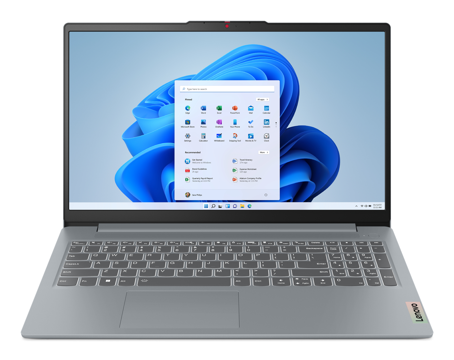 Lenovo IdeaPad Slim 3 15ABR8 AMD Ryzen™ 5 7530U Laptop 39,6 cm (15.6") Full HD 16 GB DDR4-SDRAM 512 GB SSD Wi-Fi 5 (802.11ac) Angielski Szary