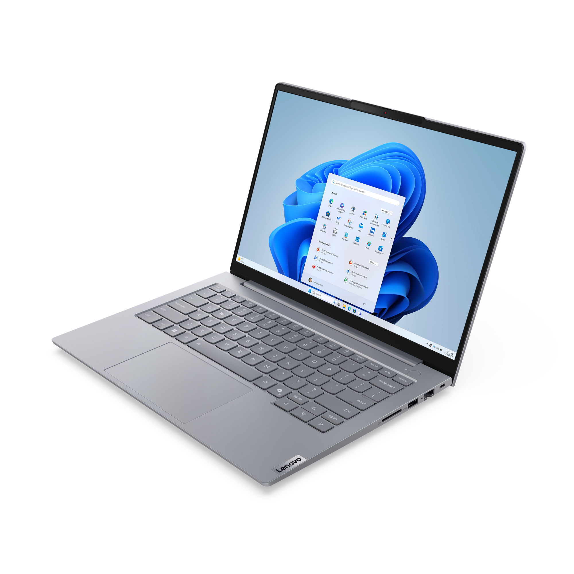 Lenovo ThinkBook 14 G8 IAL Intel Core Ultra 7 255H Laptop 35,6 cm (14") WUXGA 16 GB DDR5-SDRAM 512 GB SSD Wi-Fi 6E (802.11ax) Szary - obrazek 3