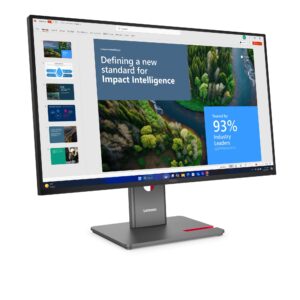 Monitor ThinkVision P27UD-40 27" IPS 4K UHD 4ms 350cd 1500:1 120Hz Dock DaisyChain HUB Tilt Swivel Lift Pivot