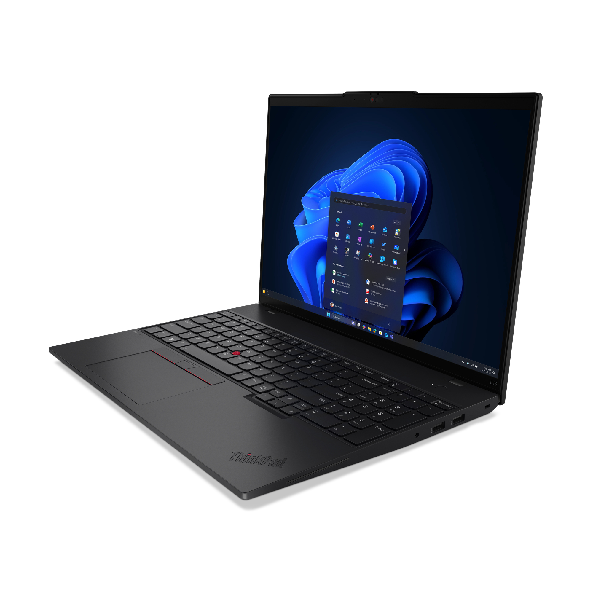 Lenovo ThinkPad L16 Gen 2 (Intel) Intel Core Ultra 5 225U Laptop 40,6 cm (16") WUXGA 16 GB DDR5-SDRAM 512 GB SSD Wi-Fi 6E (802.11ax) Windows 11 Pro Węgierski Czarny - obrazek 4