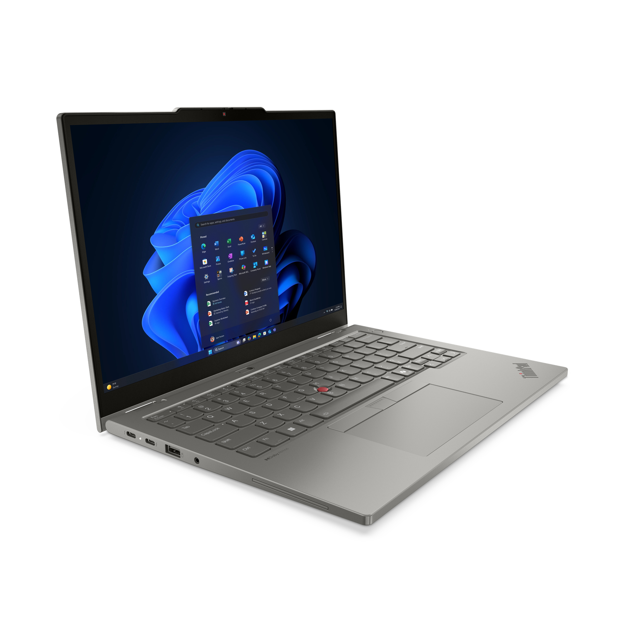 Lenovo ThinkPad L13 2-in-1 Gen 6 (Intel) Intel Core Ultra 5 225U Hybryda (2w1) 33,8 cm (13.3") Ekran dotykowy WUXGA 16 GB LPDDR5x-SDRAM 512 GB SSD Wi-Fi 6E (802.11ax) Windows 11 Pro Niemiecki Szary - obrazek 5