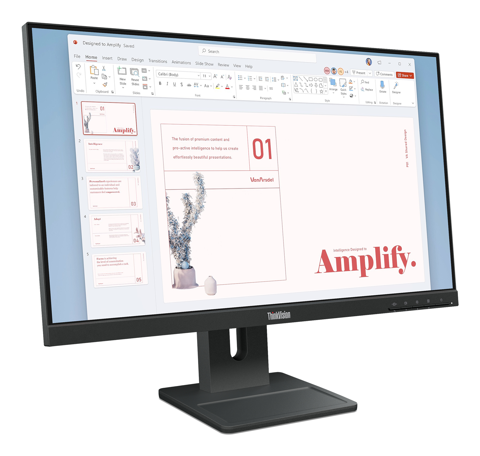 Lenovo ThinkVision E24-40 - Monitor komputerowy 23.8" Full HD IPS - obrazek 3
