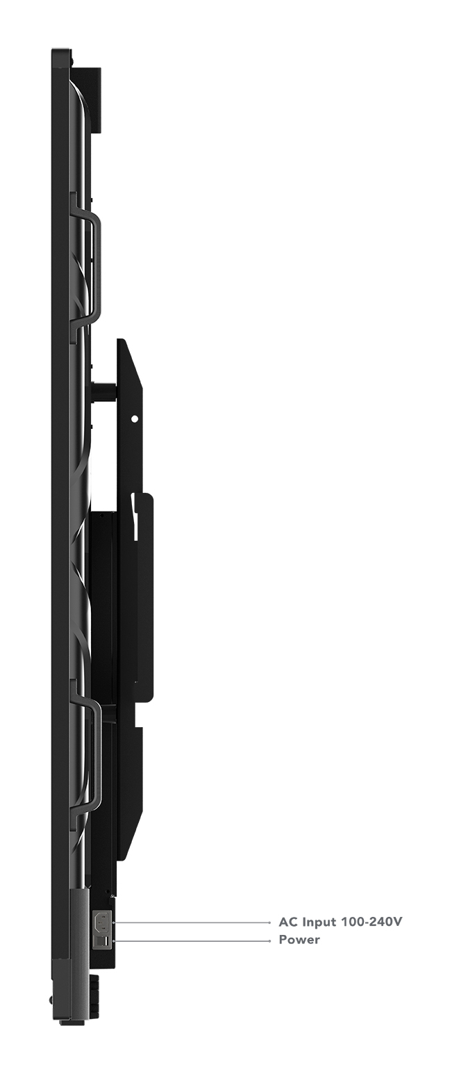 Lenovo ThinkVision T86 monitor komputerowy 2,18 m (86") 3840 x 2160 px 4K Ultra HD LED Ekran dotykowy Czarny