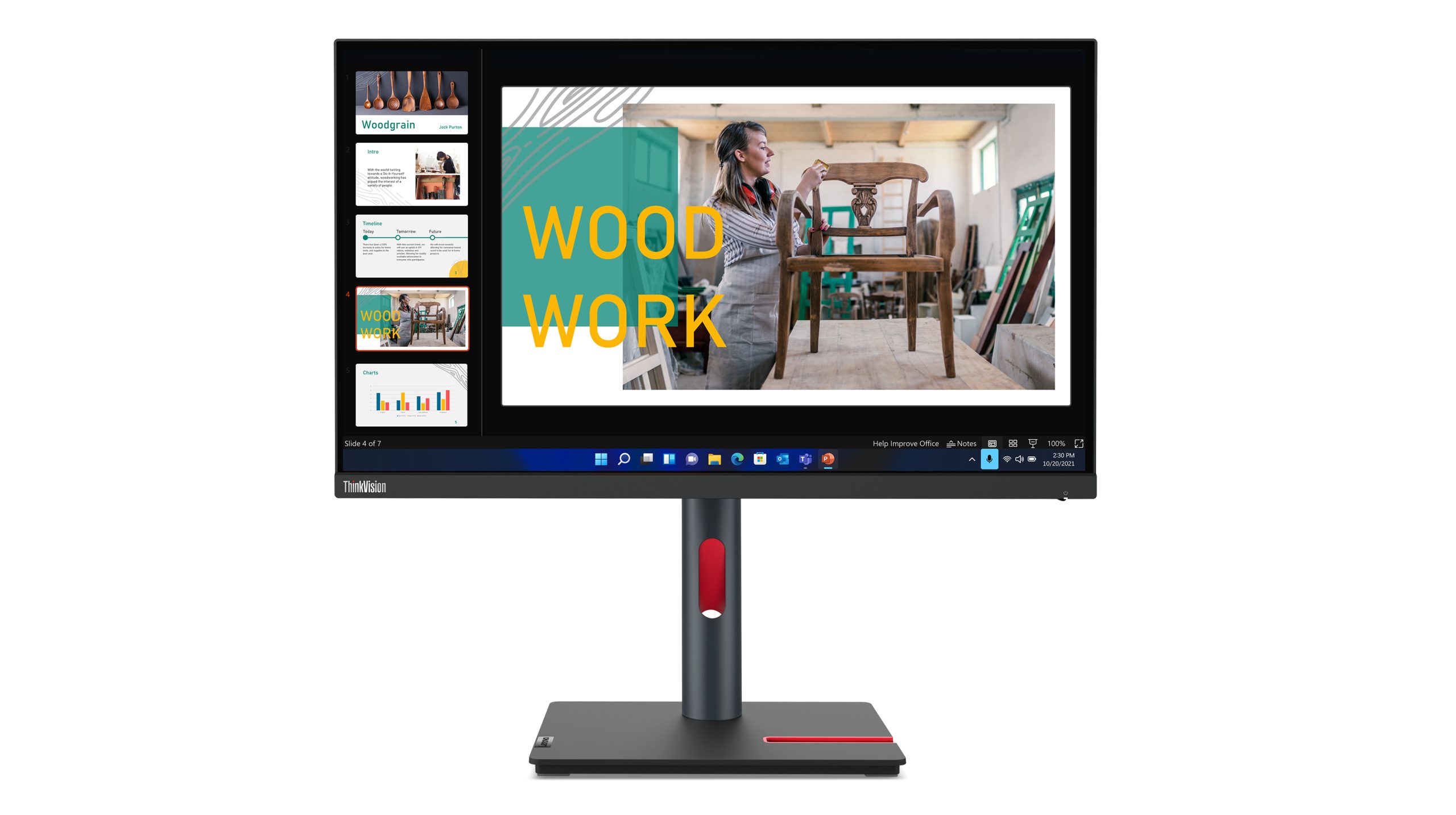 Monitor Lenovo ThinkVision P24Q-30 23.8" QHD IPS