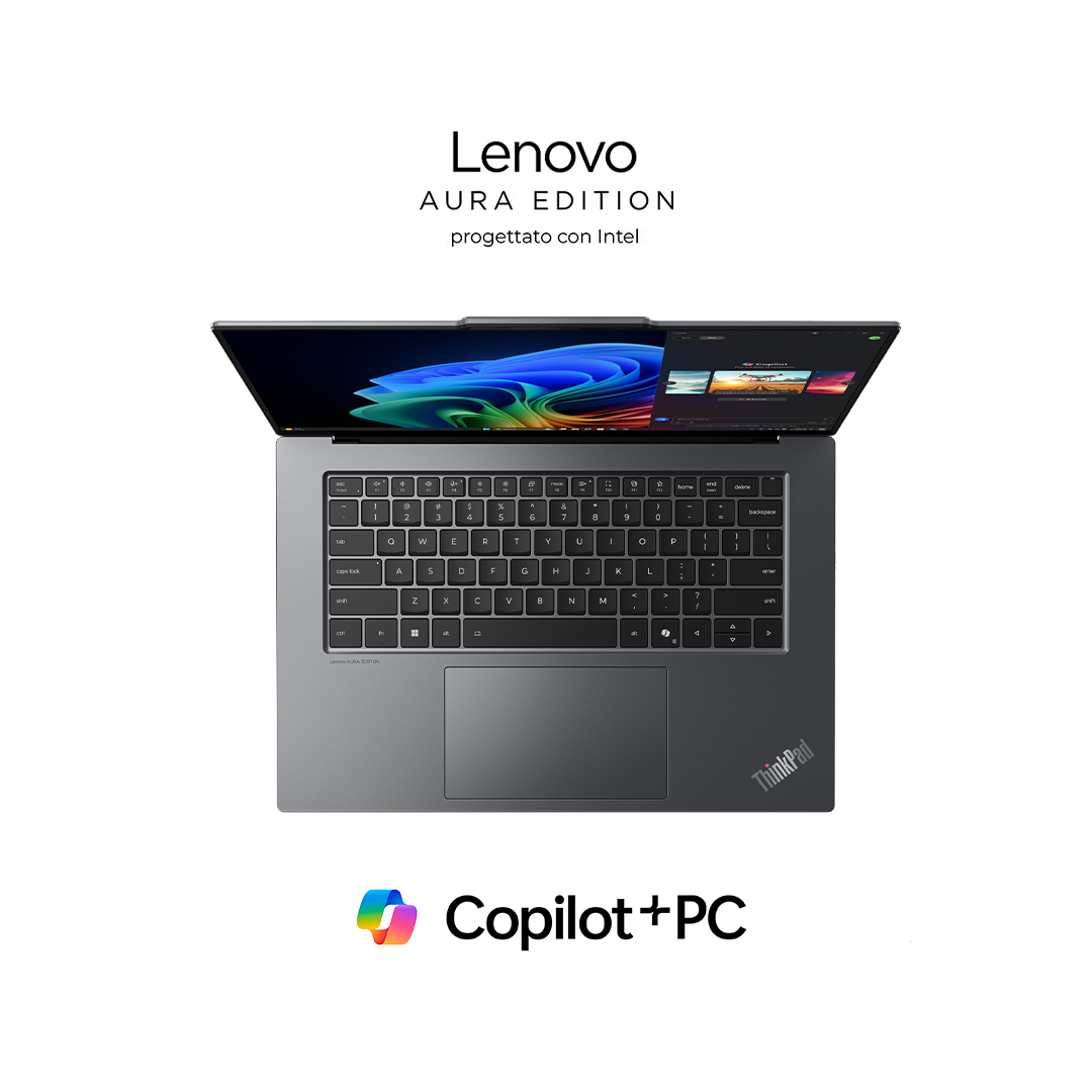 Lenovo ThinkPad X9-15 Gen 1 Copilot+ PC Intel Core Ultra 7 258V Laptop 38,9 cm (15.3") 2.8K 32 GB LPDDR5x-SDRAM 1 TB SSD Wi-Fi 7 (802.11be) Windows 11 Pro Włoski Szary - obrazek 2