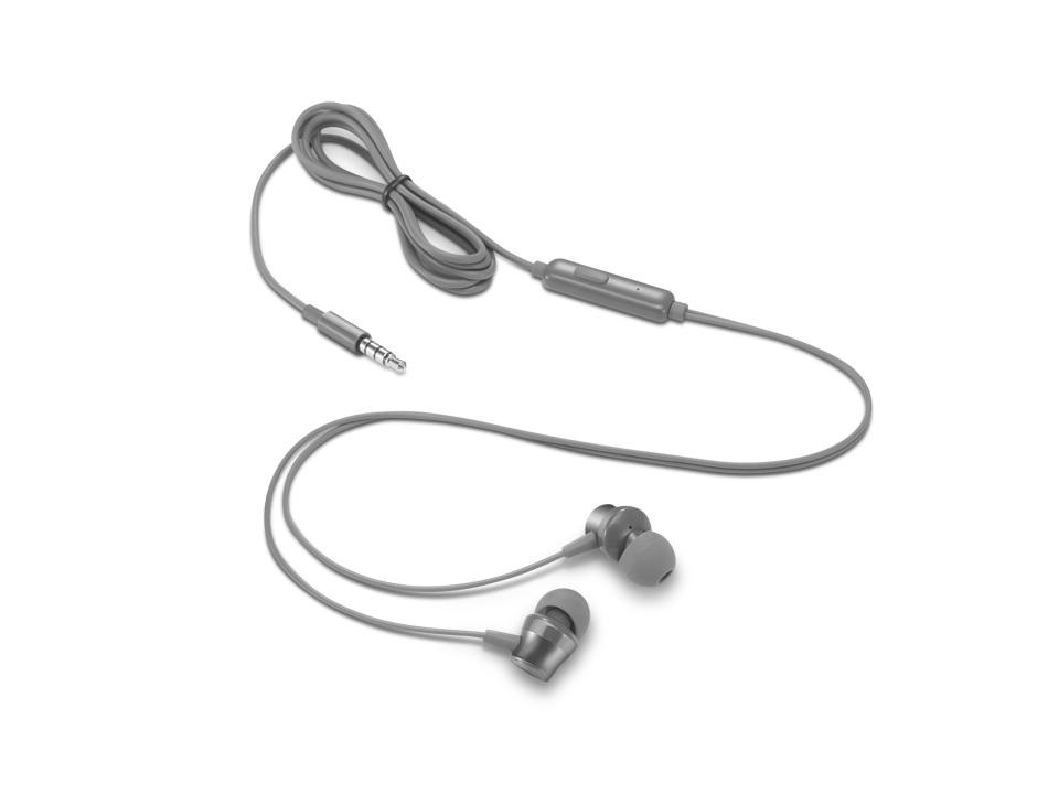 Lenovo 110 Analog Słuchawki Przewodowa Douszny Połączenia/muzyka Szary - obrazek 2