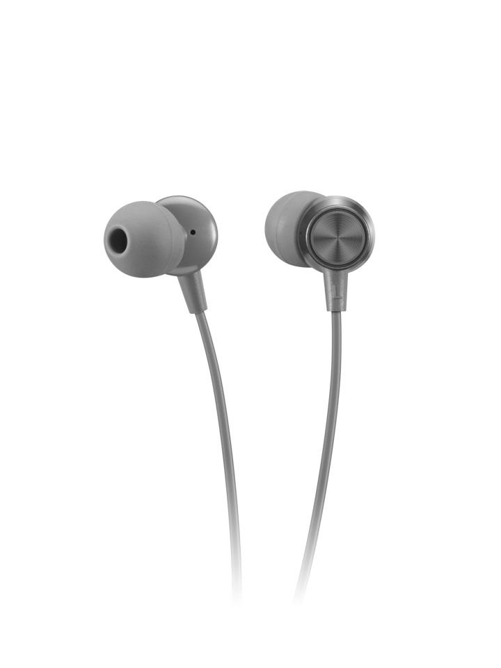 Lenovo 110 Analog Słuchawki Przewodowa Douszny Połączenia/muzyka Szary - obrazek 3