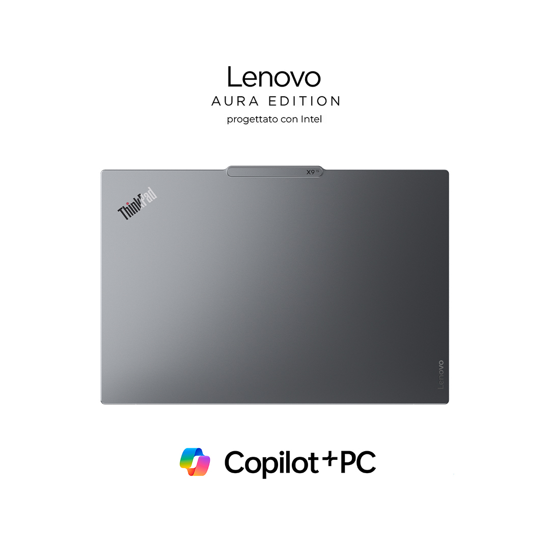 Lenovo ThinkPad X9-15 Gen 1 Copilot+ PC Intel Core Ultra 7 258V Laptop 38,9 cm (15.3") 2.8K 32 GB LPDDR5x-SDRAM 1 TB SSD Wi-Fi 7 (802.11be) Windows 11 Pro Włoski Szary - obrazek 3