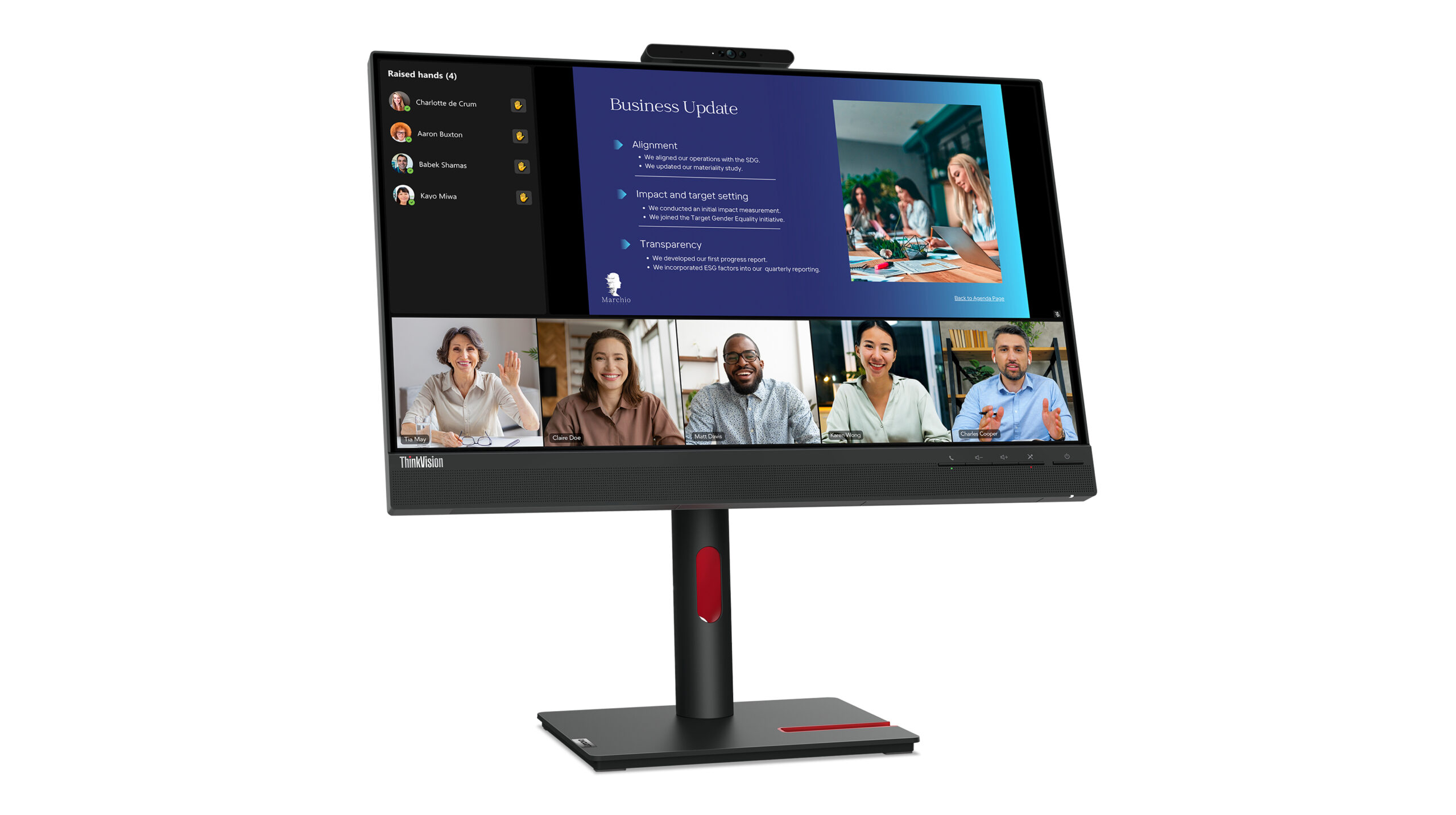 Lenovo Monitor ThinkVision T24v-30 23,8" IPS FHD AG 4ms 250cd 1000:1 75Hz HUB Tilt Swivel Lift Pivot