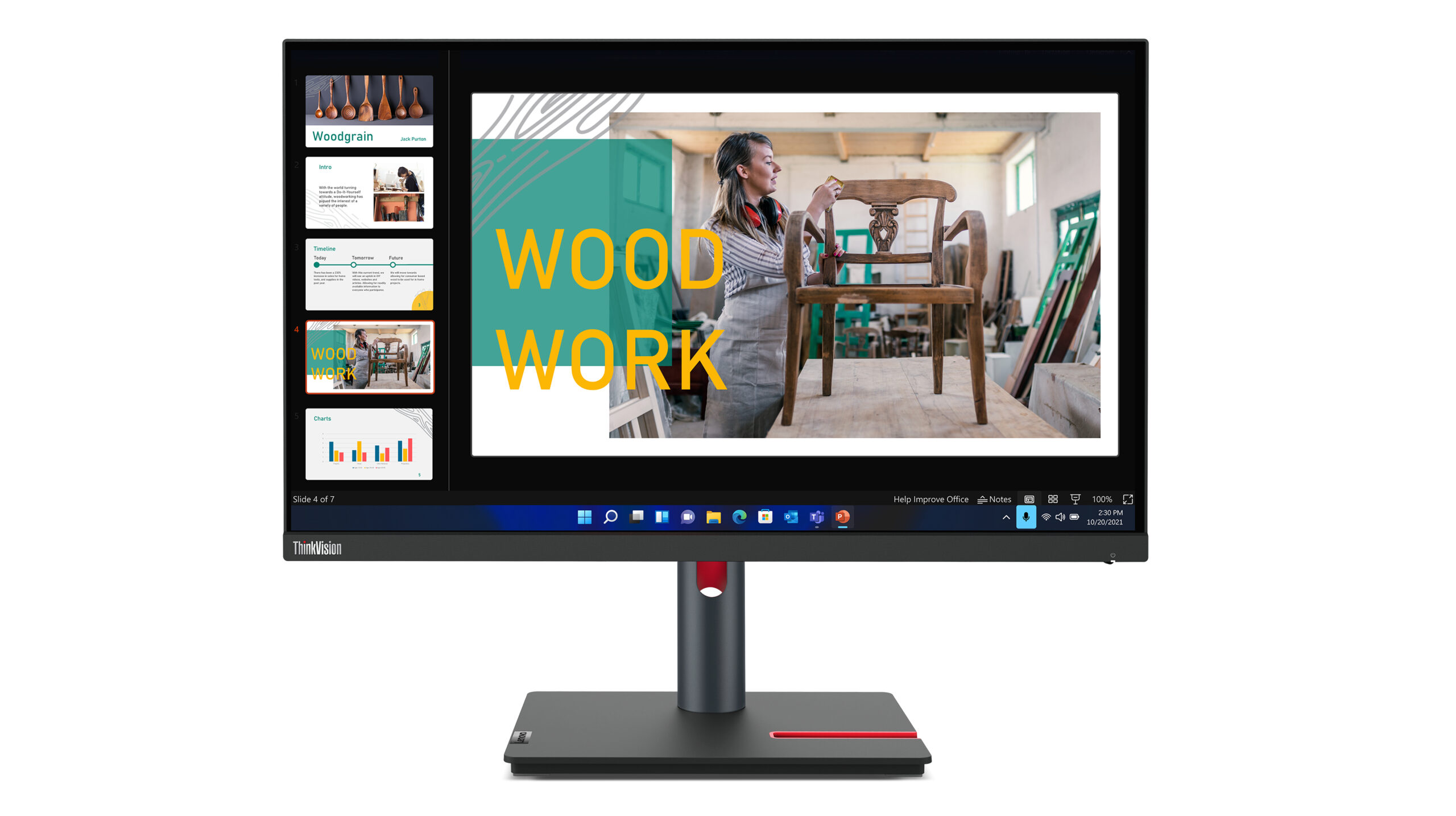 Monitor Lenovo ThinkVision P24Q-30 23.8" QHD IPS
