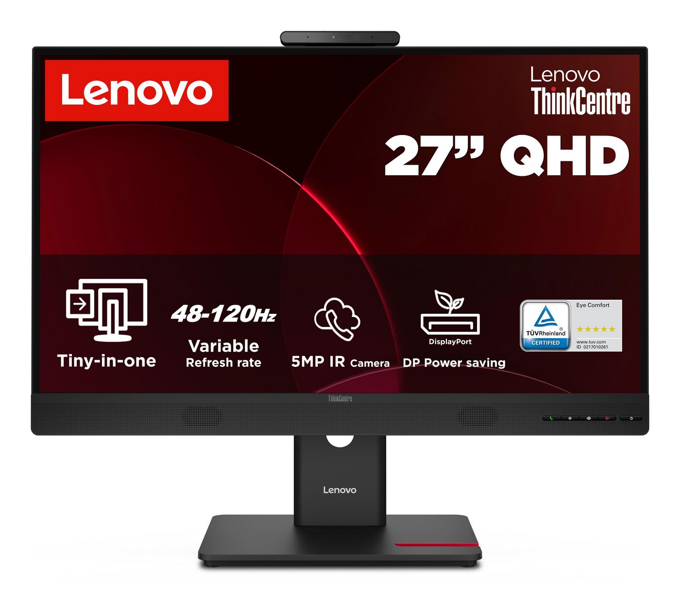 Monitor Lenovo ThinkVision TIO27 G7 27" QHD IPS z wbudowaną kamerą i USB HUB